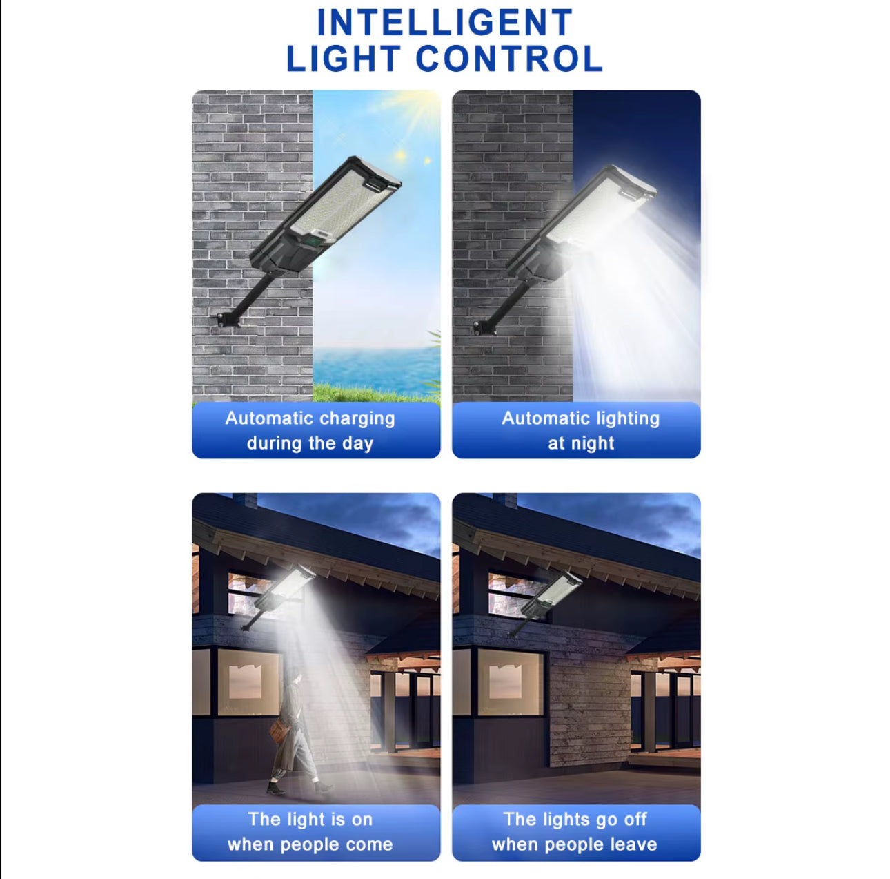 Foco Solar Exterior 500W | 55,000 lúmenes