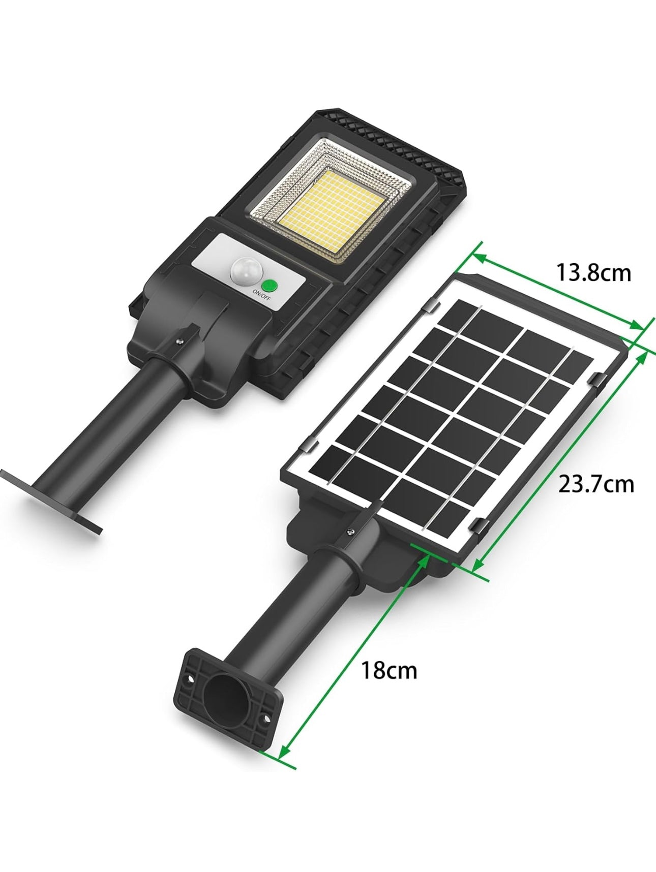 Foco Solar LED 80W con Sensor – lámpara solar exterior resistente al agua | LED Solar Puerto RicoFoco Solar LED 300W con Sensor – lámpara solar potente exterior con control remoto | LED So